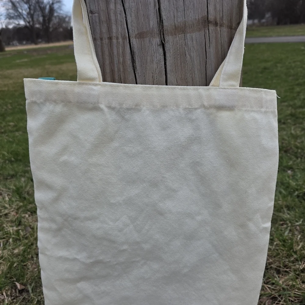 Mooshie Totes +keychain Mushroom Canvas Tote  13x15 NWT